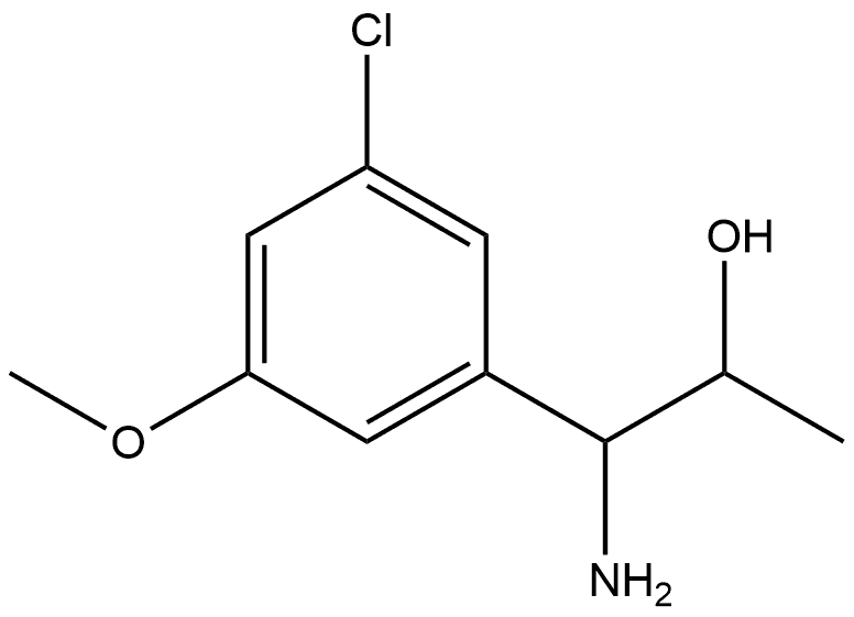 1-AMINO-1-(3-CHLORO-5-METHOXYPHENYL)PROPAN-2-OL Structure