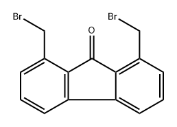 1,8-Dibromo-2-methyl-9H-fluoren-9-one Structure