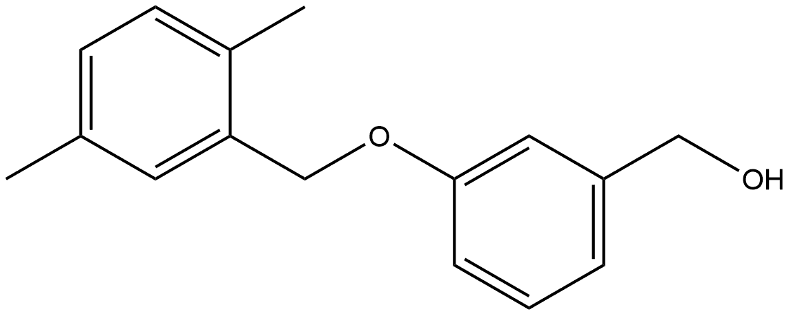 3-[(2,5-Dimethylphenyl)methoxy]benzenemethanol Structure