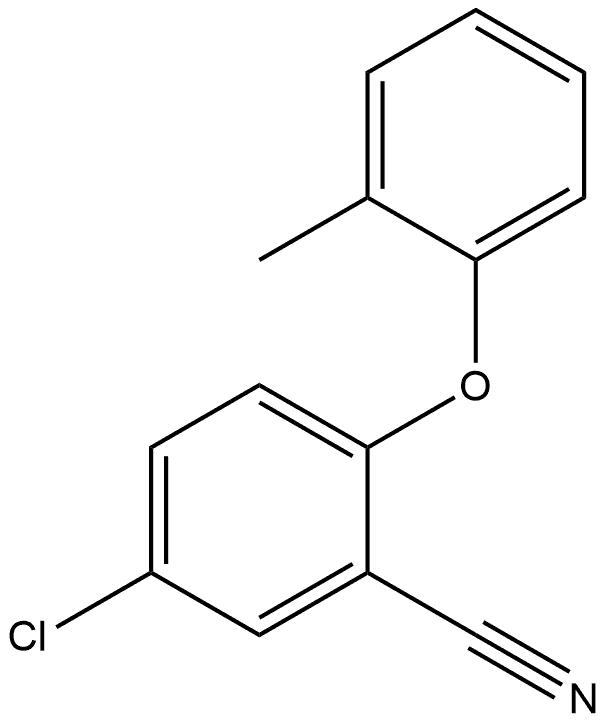 5-Chloro-2-(2-methylphenoxy)benzonitrile Structure