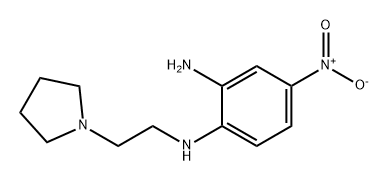 1,2-Benzenediamine, 4-nitro-N1-[2-(1-pyrrolidinyl)ethyl]- Structure