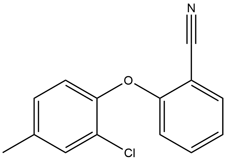 2-(2-Chloro-4-methylphenoxy)benzonitrile Structure