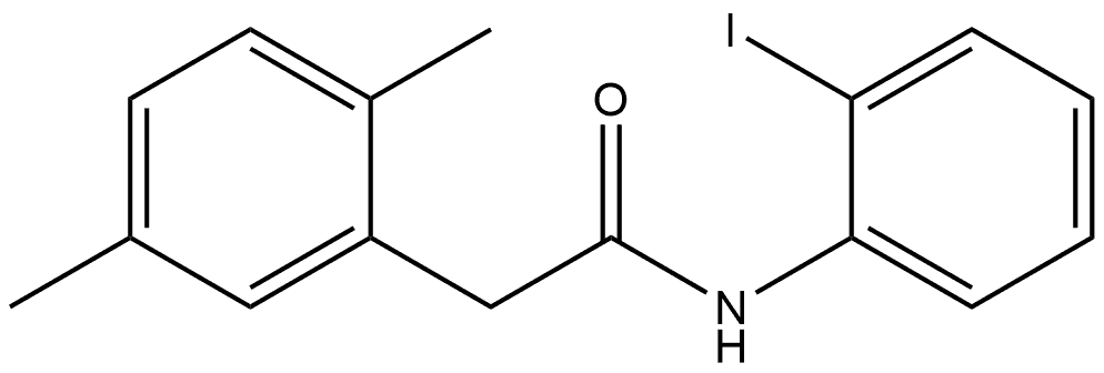 N-(2-Iodophenyl)-2,5-dimethylbenzeneacetamide Structure