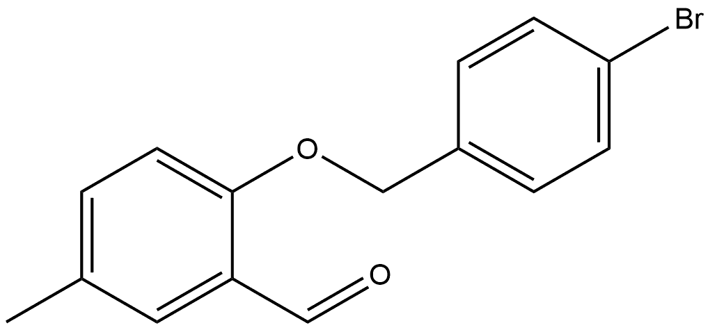 2-[(4-Bromophenyl)methoxy]-5-methylbenzaldehyde Structure