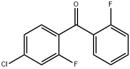 Methanone, (4-chloro-2-fluorophenyl)(2-fluorophenyl)- Structure