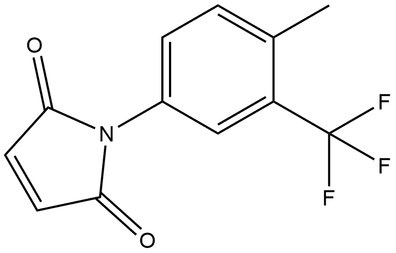 1-[4-Methyl-3-(trifluoromethyl)phenyl]-1H-pyrrole-2,5-dione Structure