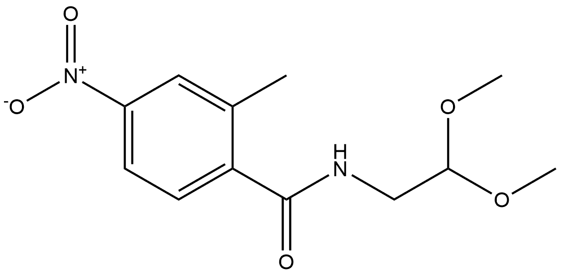 N-(2,2-dimethoxyethyl)-2-methyl-4-nitrobenzamide Structure