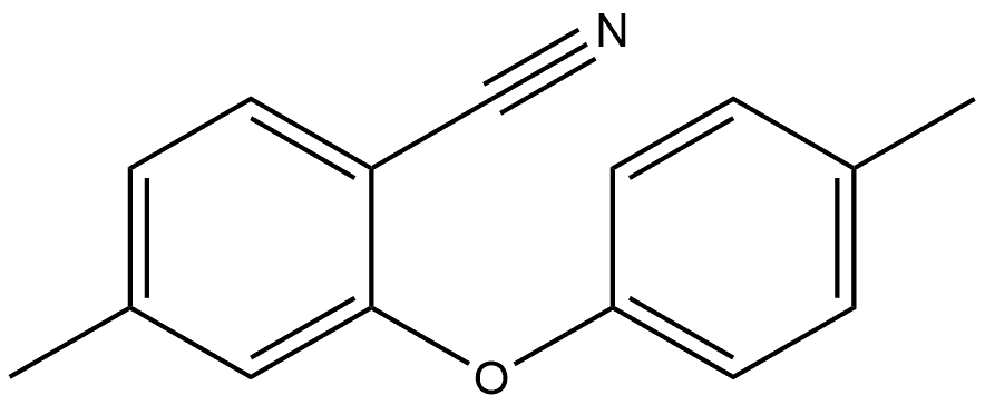 4-Methyl-2-(4-methylphenoxy)benzonitrile Structure