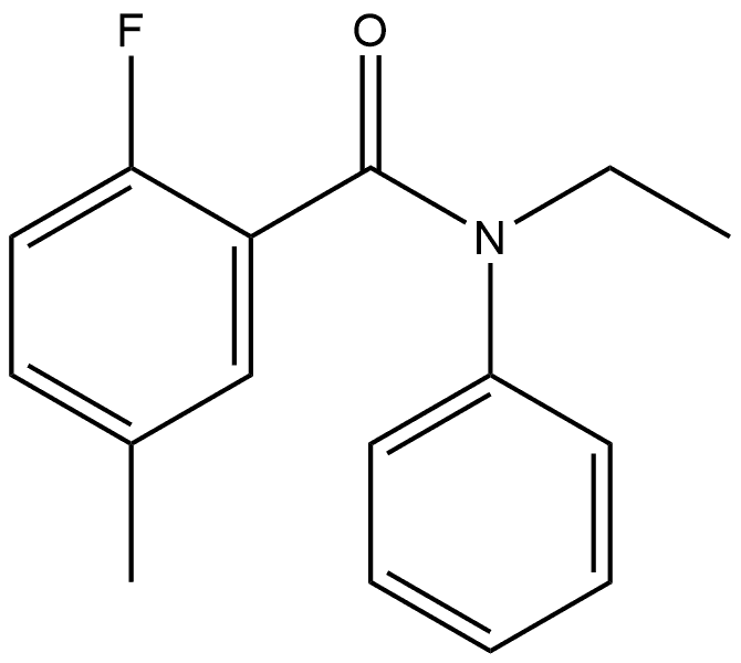 N-Ethyl-2-fluoro-5-methyl-N-phenylbenzamide Structure