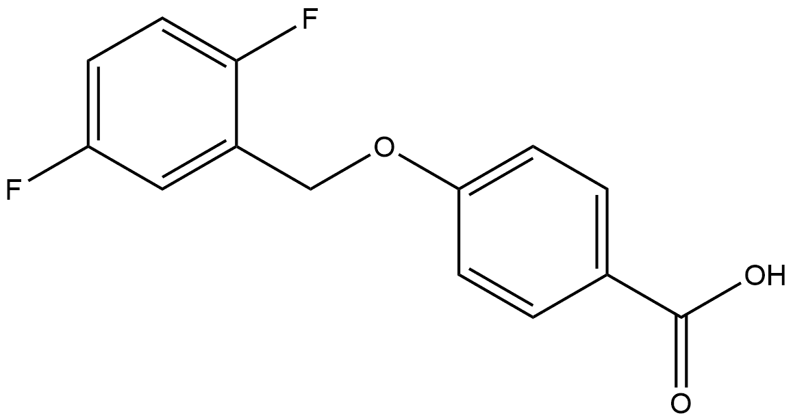 4-[(2,5-Difluorophenyl)methoxy]benzoic acid Structure