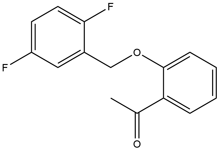 1-[2-[(2,5-Difluorophenyl)methoxy]phenyl]ethanone Structure