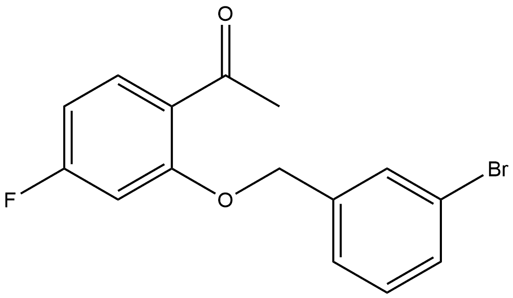 1-[2-[(3-Bromophenyl)methoxy]-4-fluorophenyl]ethanone Structure