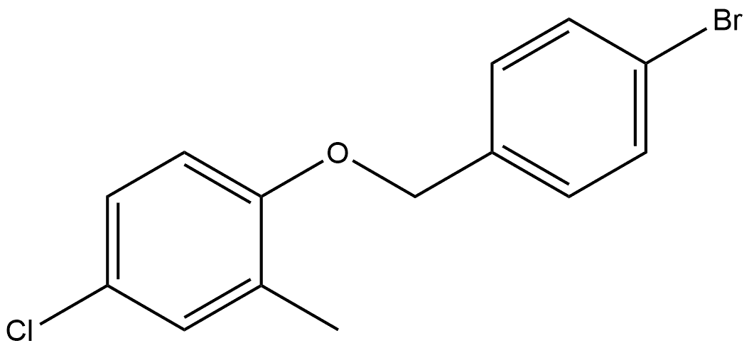 1-[(4-Bromophenyl)methoxy]-4-chloro-2-methylbenzene Structure