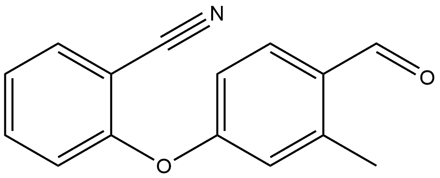 2-(4-Formyl-3-methylphenoxy)benzonitrile Structure