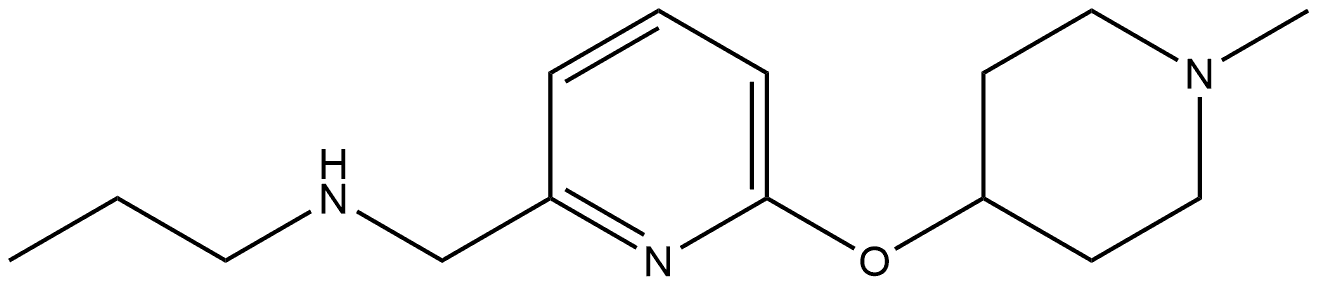 6-[(1-Methyl-4-piperidinyl)oxy]-N-propyl-2-pyridinemethanamine Structure