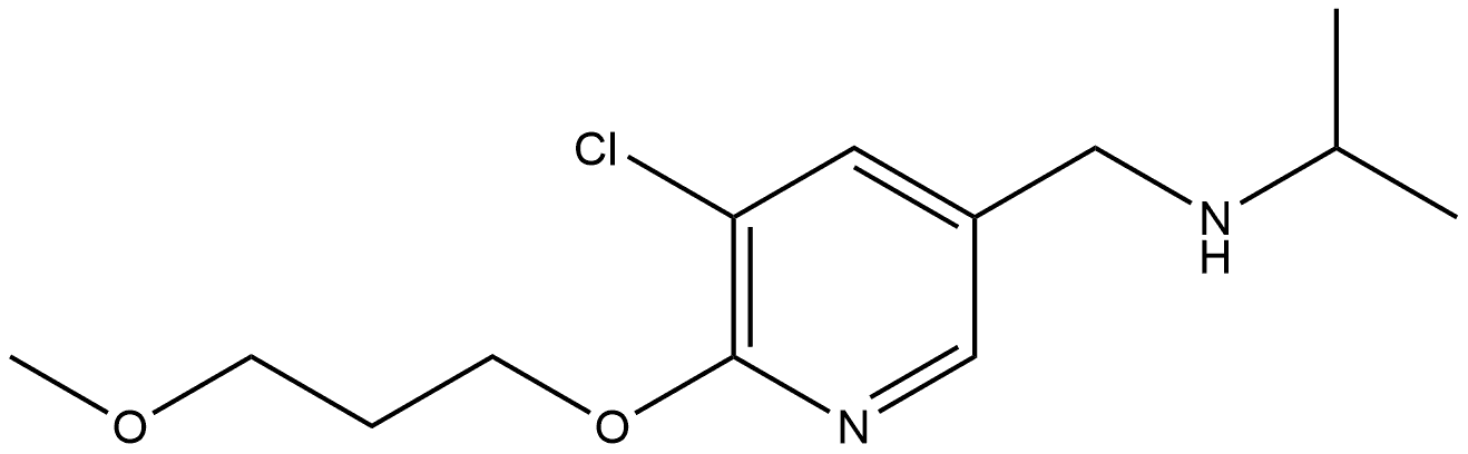 5-Chloro-6-(3-methoxypropoxy)-N-(1-methylethyl)-3-pyridinemethanamine Structure