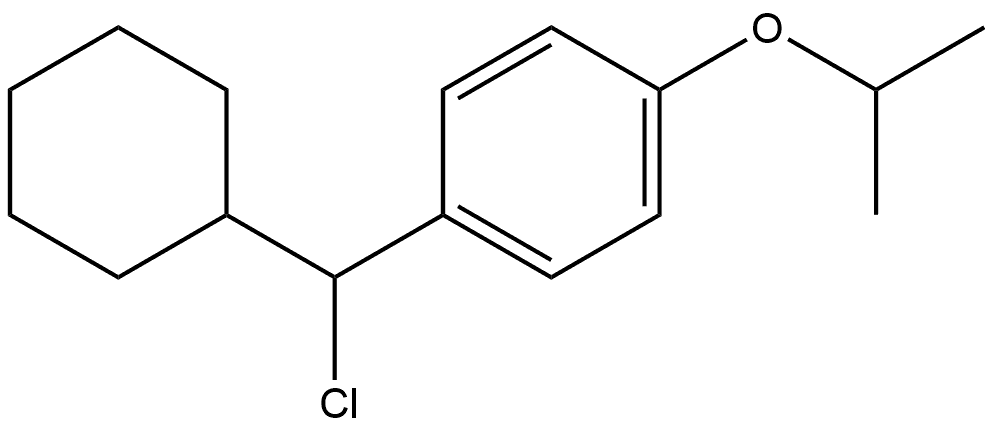 1-(Chlorocyclohexylmethyl)-4-(1-methylethoxy)benzene Structure