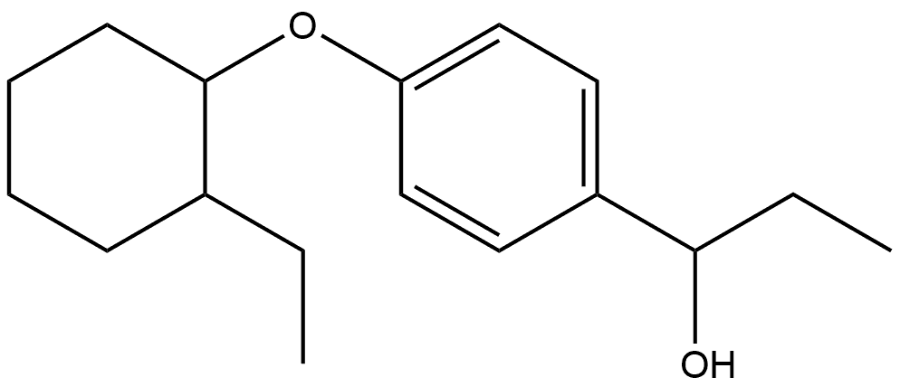 α-Ethyl-4-[(2-ethylcyclohexyl)oxy]benzenemethanol Structure