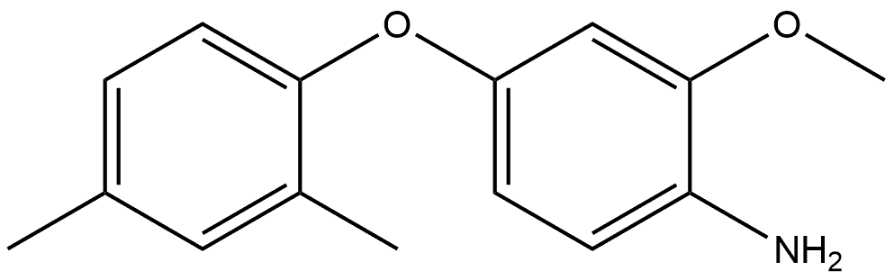 4-(2,4-Dimethylphenoxy)-2-methoxybenzenamine Structure