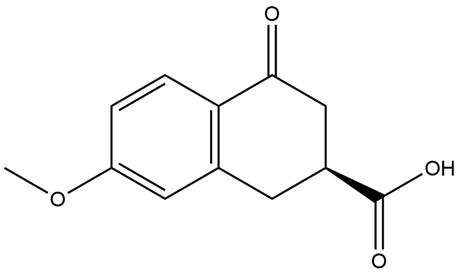 (S)-7-methoxy-4-oxo-1,2,3,4-tetrahydronaphthalene-2-carboxylic acid Structure