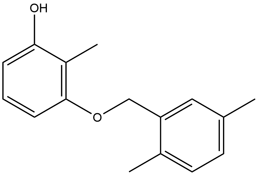 3-[(2,5-Dimethylphenyl)methoxy]-2-methylphenol Structure