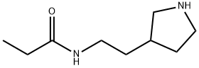 Propanamide, N-[2-(3-pyrrolidinyl)ethyl]- Structure