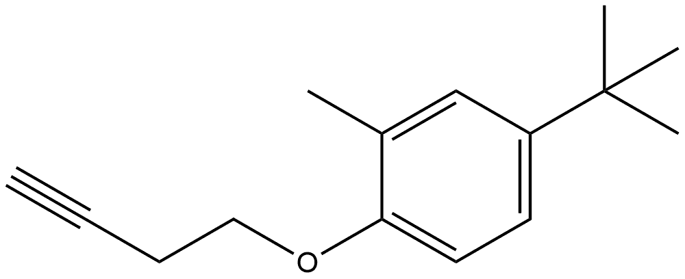 1-(3-Butyn-1-yloxy)-4-(1,1-dimethylethyl)-2-methylbenzene Structure