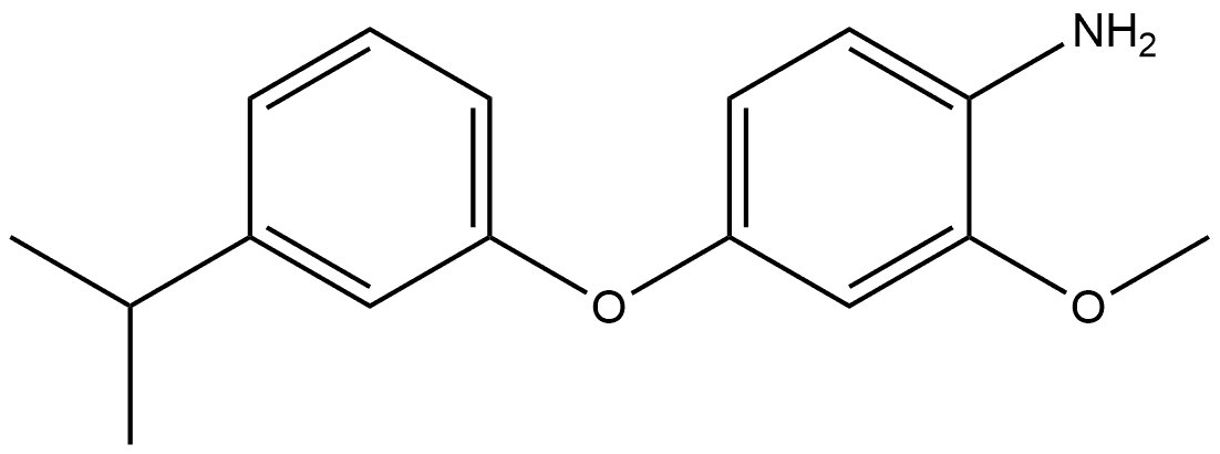 2-Methoxy-4-[3-(1-methylethyl)phenoxy]benzenamine Structure