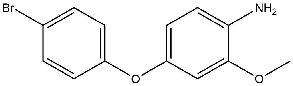 4-(4-Bromophenoxy)-2-methoxybenzenamine Structure