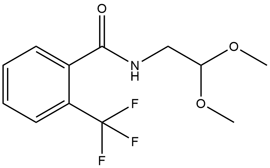 N-(2,2-Dimethoxyethyl)-2-(trifluoromethyl)benzamide Structure