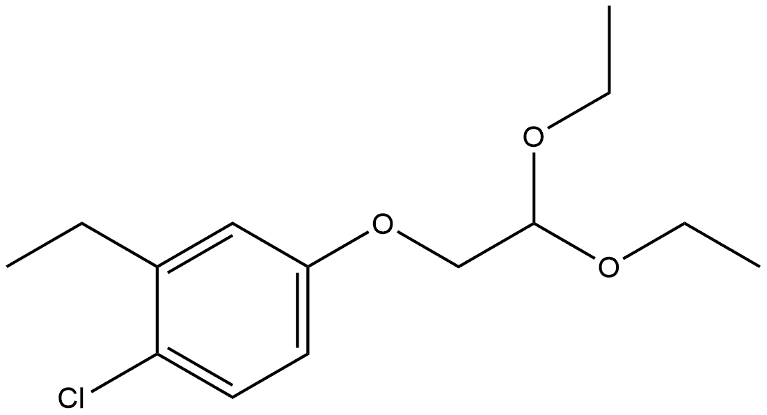 1-Chloro-4-(2,2-diethoxyethoxy)-2-ethylbenzene Structure