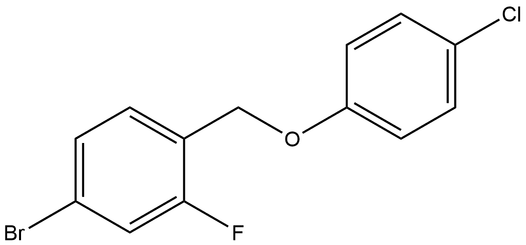 4-Bromo-1-[(4-chlorophenoxy)methyl]-2-fluorobenzene 구조식 이미지