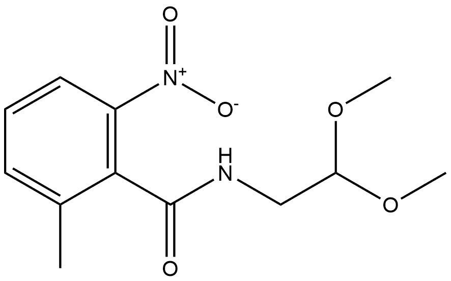 N-(2,2-dimethoxyethyl)-2-methyl-6-nitrobenzamide Structure