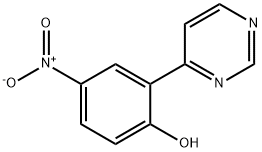 4-Nitro-2-(4-pyrimidinyl)phenol Structure