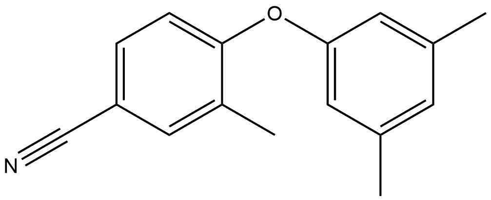 4-(3,5-Dimethylphenoxy)-3-methylbenzonitrile Structure