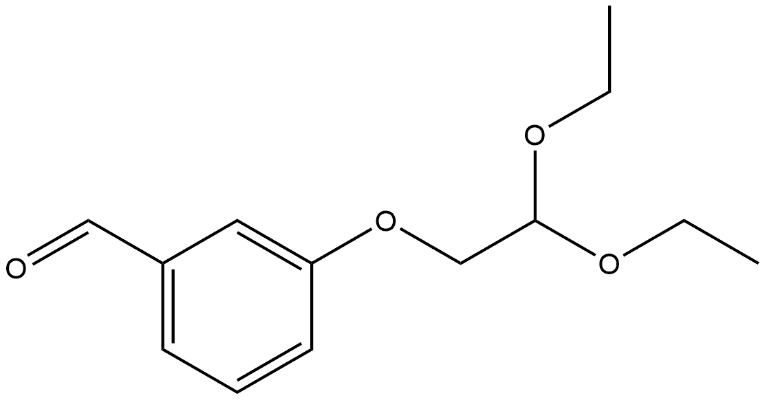 3-(2,2-Diethoxyethoxy)benzaldehyde Structure