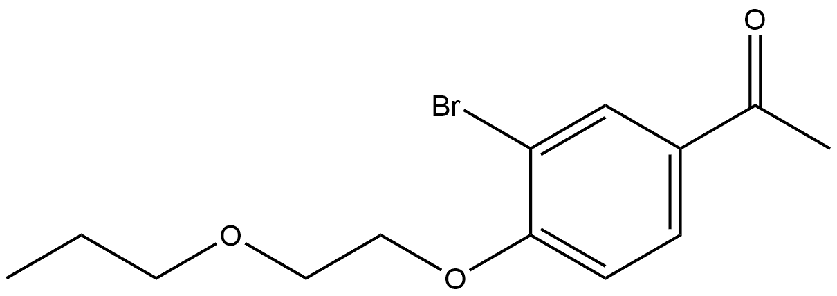 1-[3-Bromo-4-(2-propoxyethoxy)phenyl]ethanone Structure