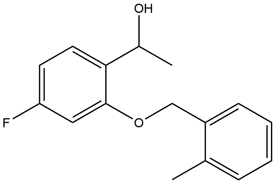 4-Fluoro-α-methyl-2-[(2-methylphenyl)methoxy]benzenemethanol Structure