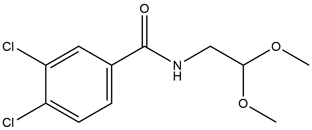 3,4-Dichloro-N-(2,2-dimethoxyethyl)benzamide Structure