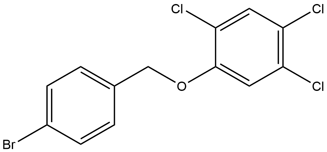 1-[(4-Bromophenyl)methoxy]-2,4,5-trichlorobenzene Structure