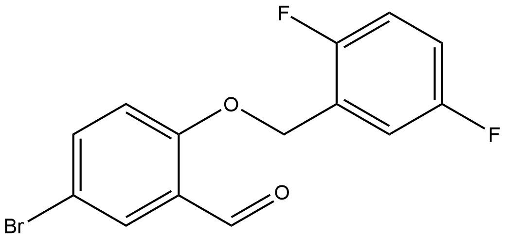 5-Bromo-2-[(2,5-difluorophenyl)methoxy]benzaldehyde Structure