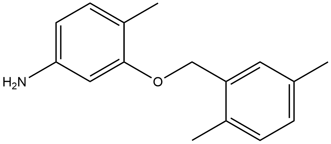 3-[(2,5-Dimethylphenyl)methoxy]-4-methylbenzenamine Structure