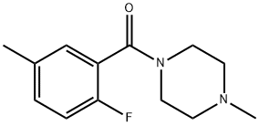 (2-Fluoro-5-methylphenyl)(4-methylpiperazin-1-yl)methanone Structure