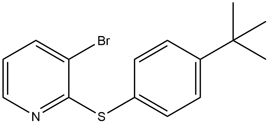 3-Bromo-2-[[4-(1,1-dimethylethyl)phenyl]thio]pyridine Structure