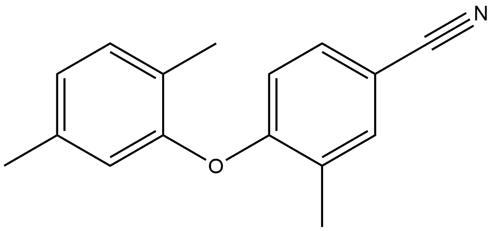 4-(2,5-Dimethylphenoxy)-3-methylbenzonitrile Structure