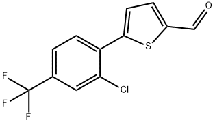 5-[2-Chloro-4-(trifluoromethyl)phenyl]-2-thiophene carboxaldehyde Structure