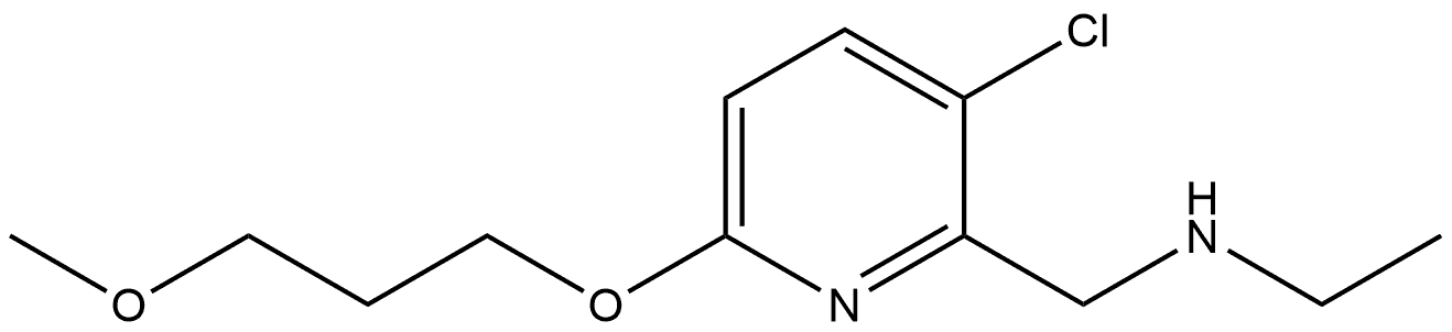 3-Chloro-N-ethyl-6-(3-methoxypropoxy)-2-pyridinemethanamine Structure