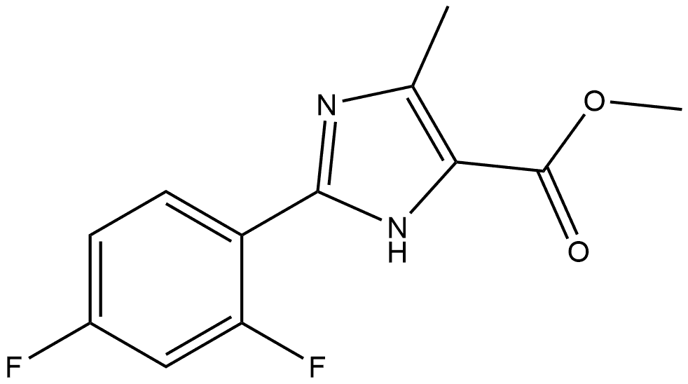 Methyl 2-(2,4-Difluorophenyl)-5-methyl-1H-imidazole-4-carboxylate Structure