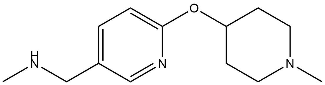 N-Methyl-6-[(1-methyl-4-piperidinyl)oxy]-3-pyridinemethanamine Structure