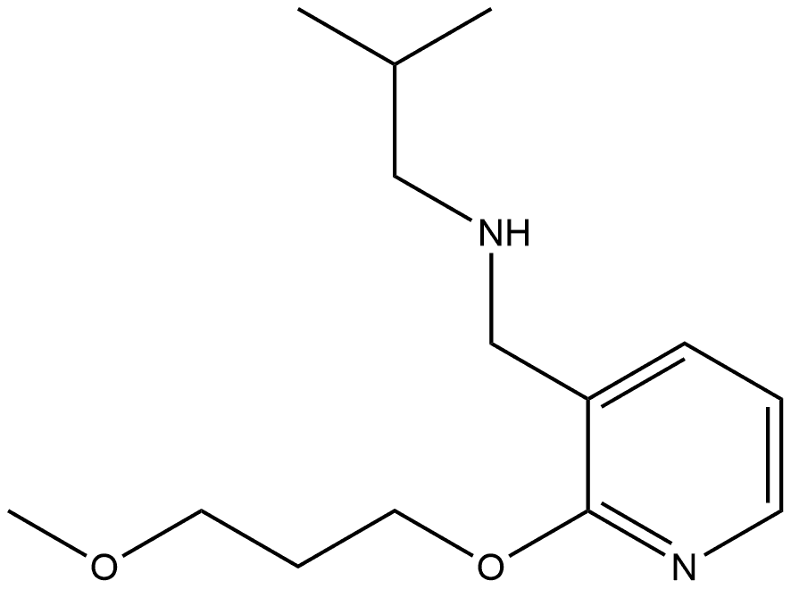 2-(3-Methoxypropoxy)-N-(2-methylpropyl)-3-pyridinemethanamine Structure